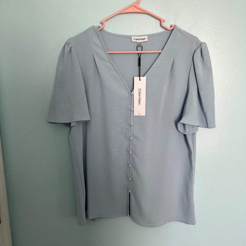 Calvin Klein Blue Blouse